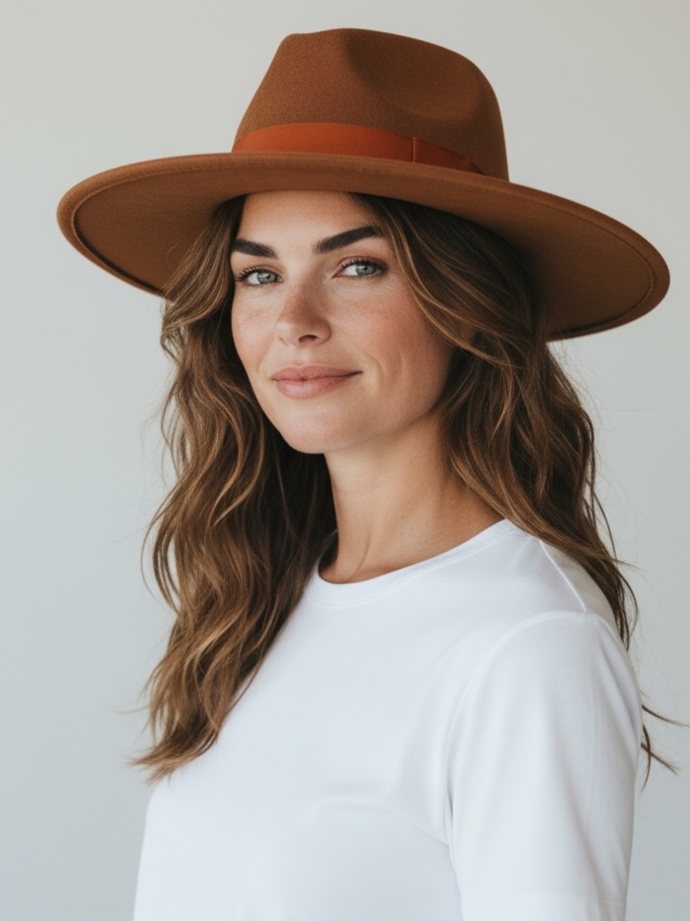 Novel Boutique Wide Brim Fedora Hat Ribbon Trim